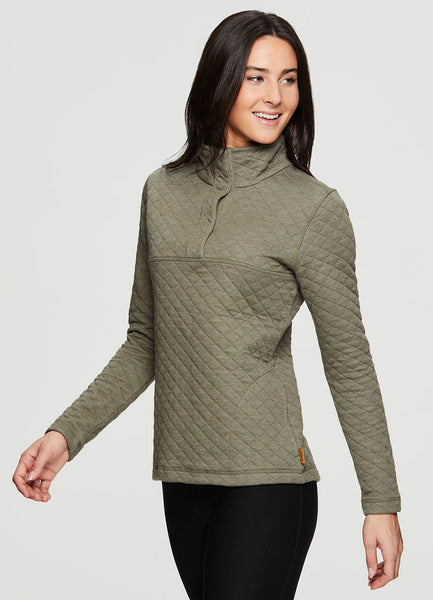Larch Quilted 1/4 Snap Pullover