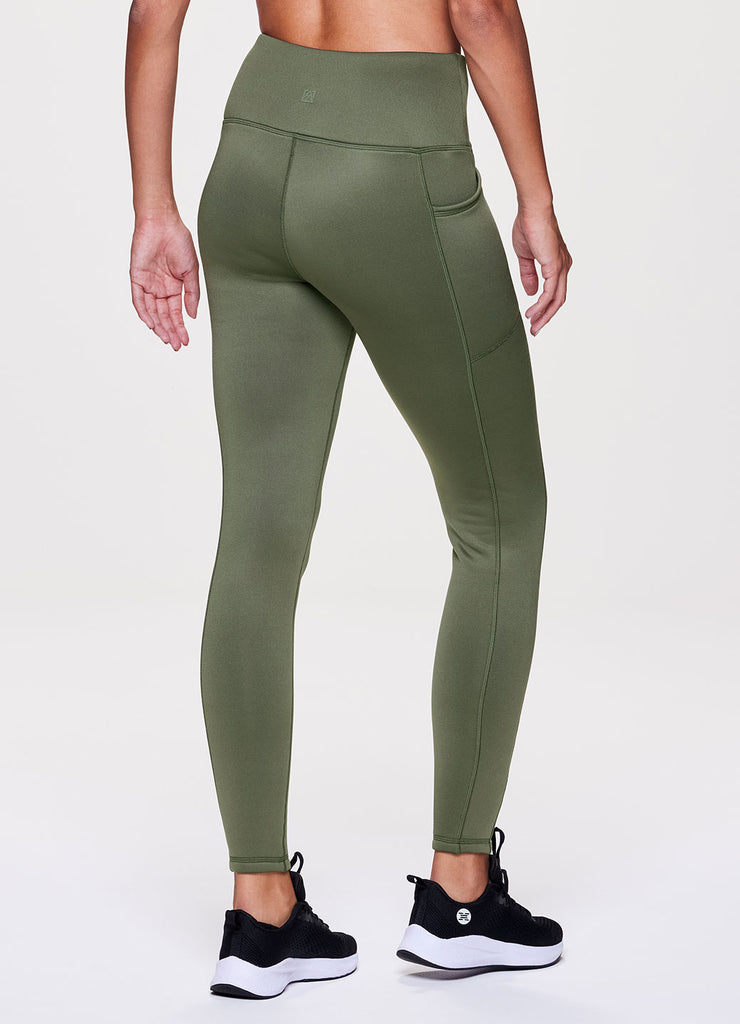 Avalanche Women's Super Soft Hiking Yoga Legging with Hidden Zip Pockets  Dusty Olive XS at  Women's Clothing store